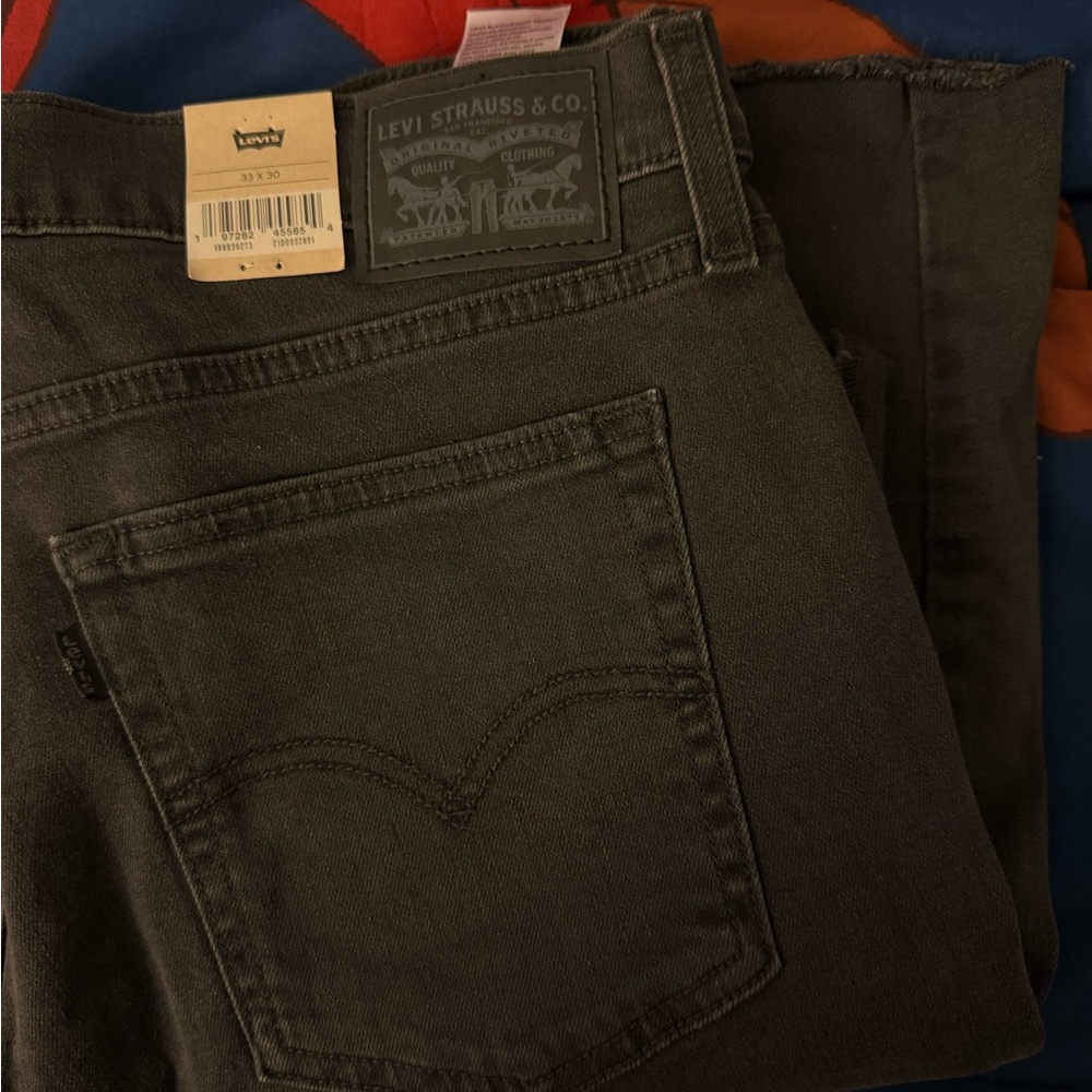 Levi's Women’s Dark Gray 724 High Rise Straight Jeans